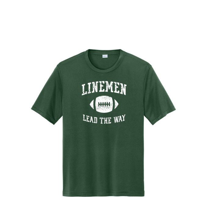 LINEMEN LEAD THE WAY - Youth Performance Tee