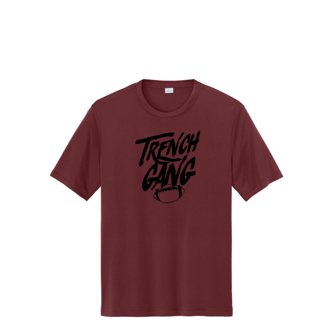 TRENCH GANG (Black) - Youth Performance Tee