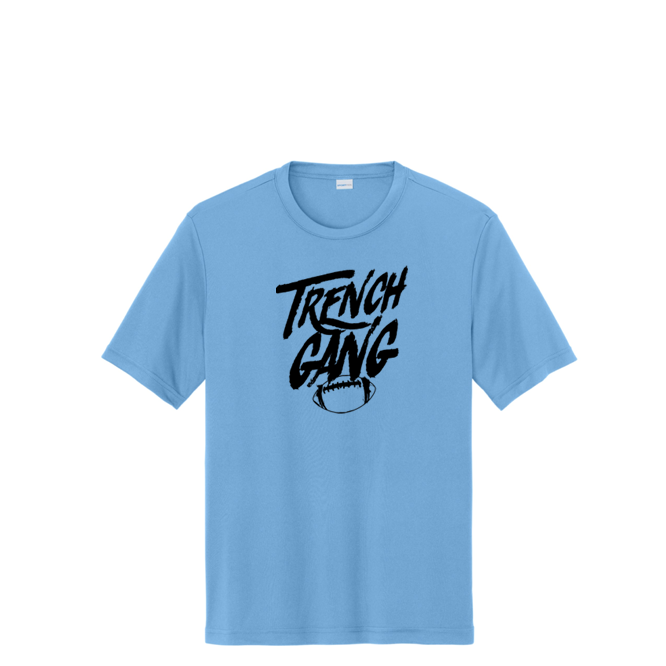 TRENCH GANG (Black) - Youth Performance Tee