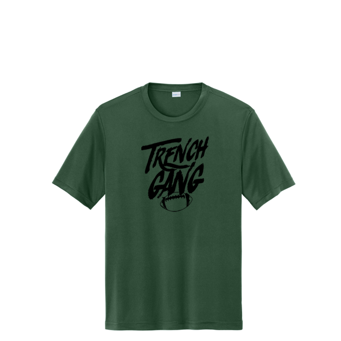 TRENCH GANG (Black) - Tall Performance Tee