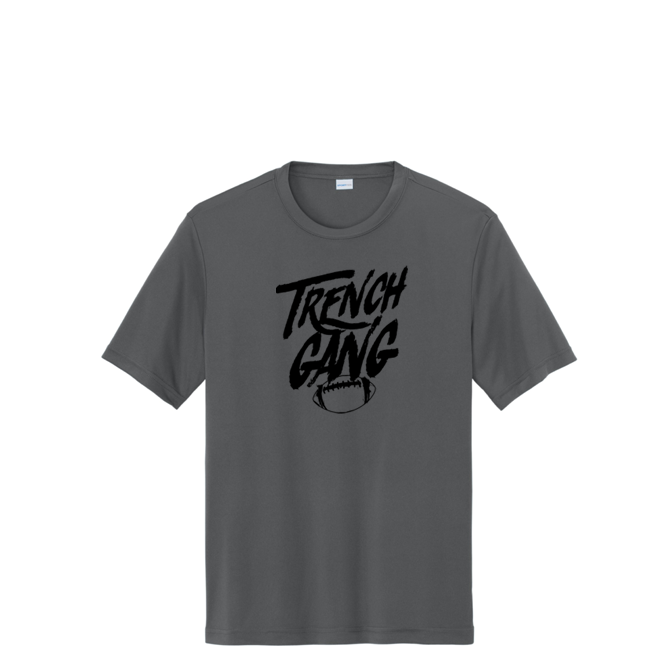 TRENCH GANG (Black) - Tall Performance Tee