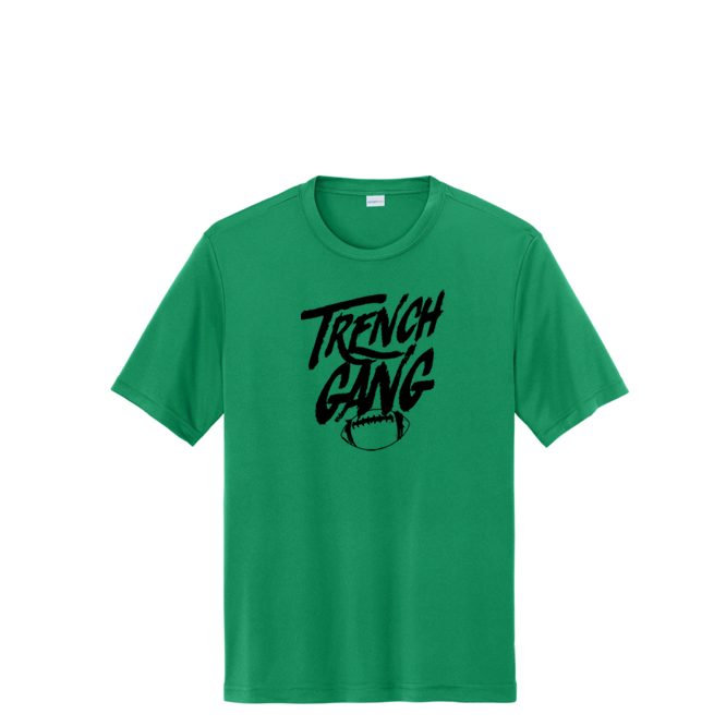 TRENCH GANG (Black) - Tall Performance Tee