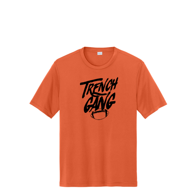 TRENCH GANG (Black) - Tall Performance Tee