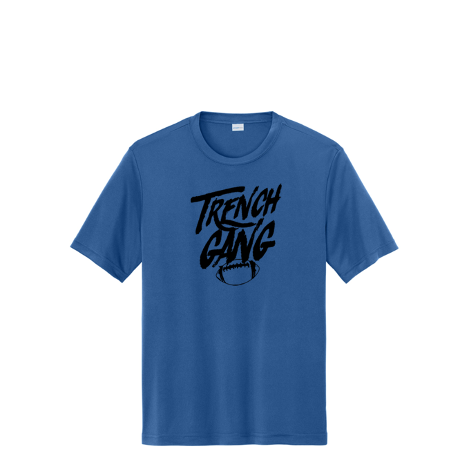 TRENCH GANG (Black) - Tall Performance Tee