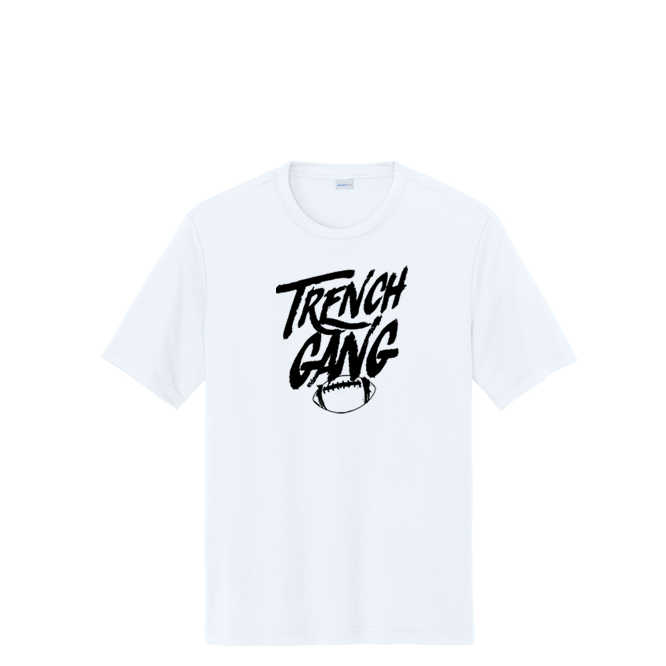 TRENCH GANG (Black) - Tall Performance Tee