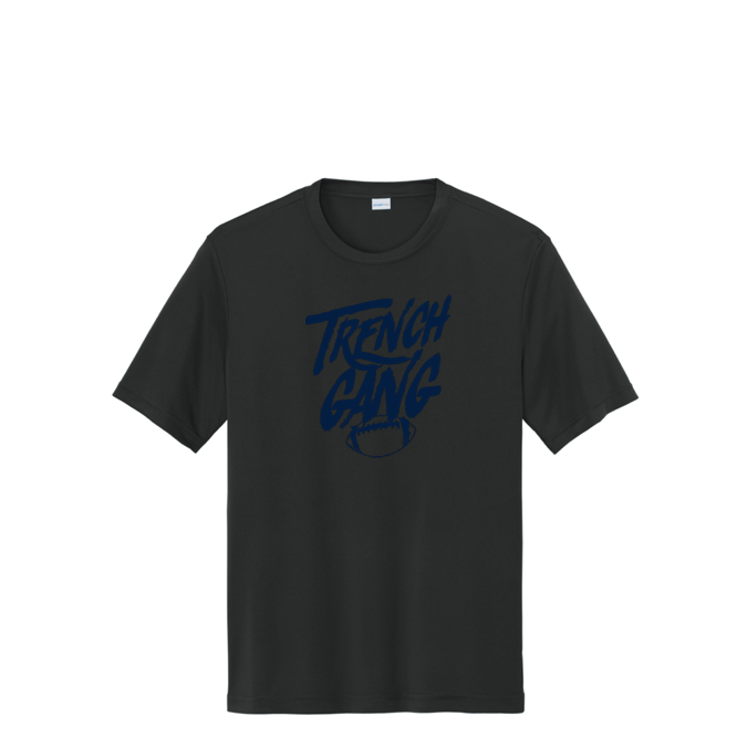 TRENCH GANG (Navy) - Tall Performance Tee