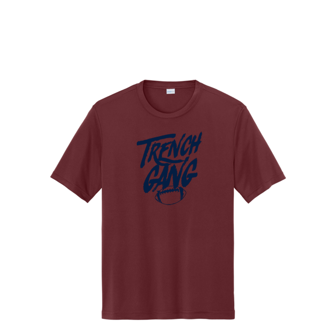 TRENCH GANG (Navy) - Youth Performance Tee