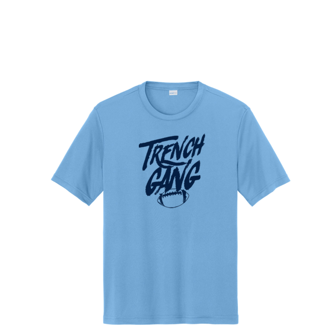 TRENCH GANG (Navy) - Youth Performance Tee
