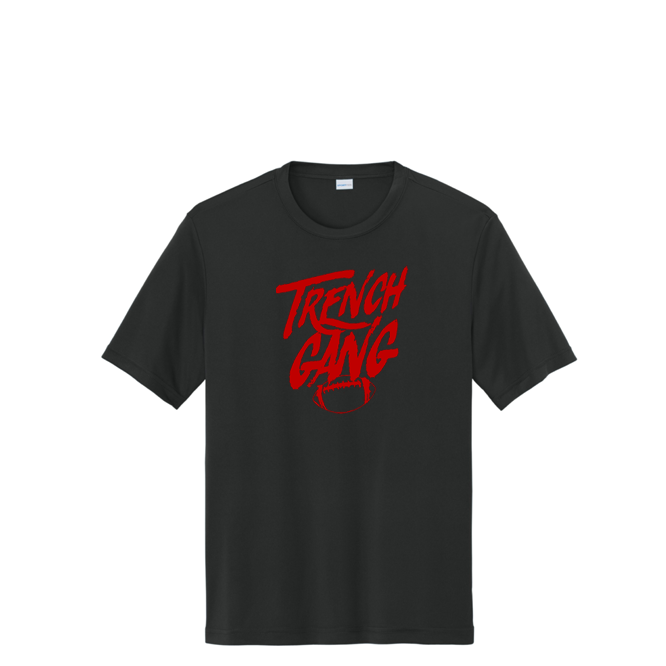 TRENCH MAFIA (Black) - Tall Performance Tee