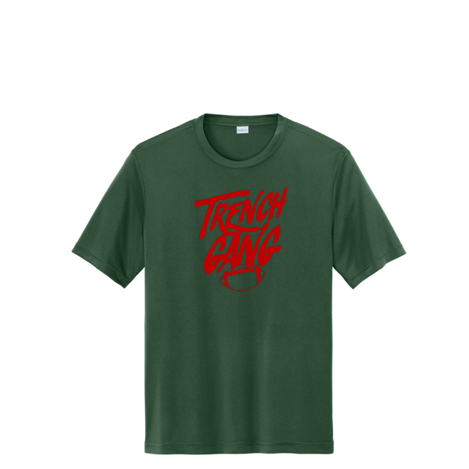 TRENCH GANG (Red) - Tall Performance Tee