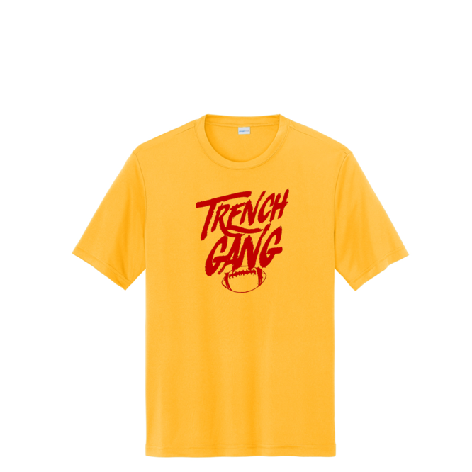 TRENCH GANG (Red) - Tall Performance Tee