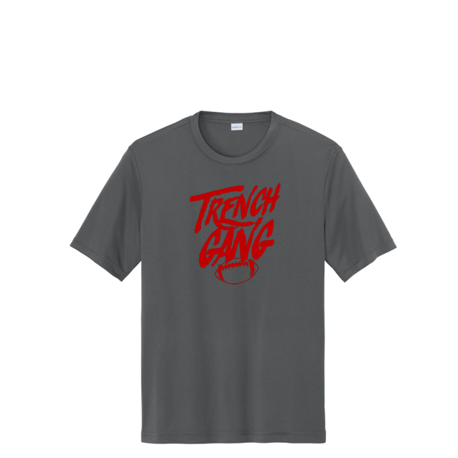 TRENCH GANG (Red) - Tall Performance Tee