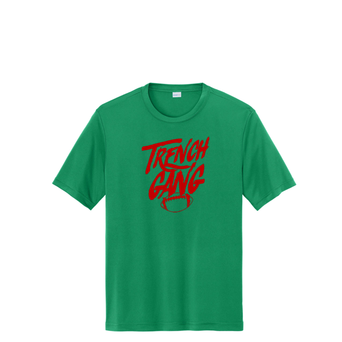 TRENCH GANG (Red) - Tall Performance Tee