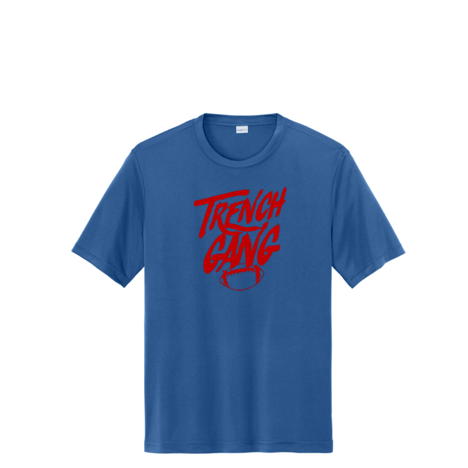 TRENCH GANG (Red) - Tall Performance Tee