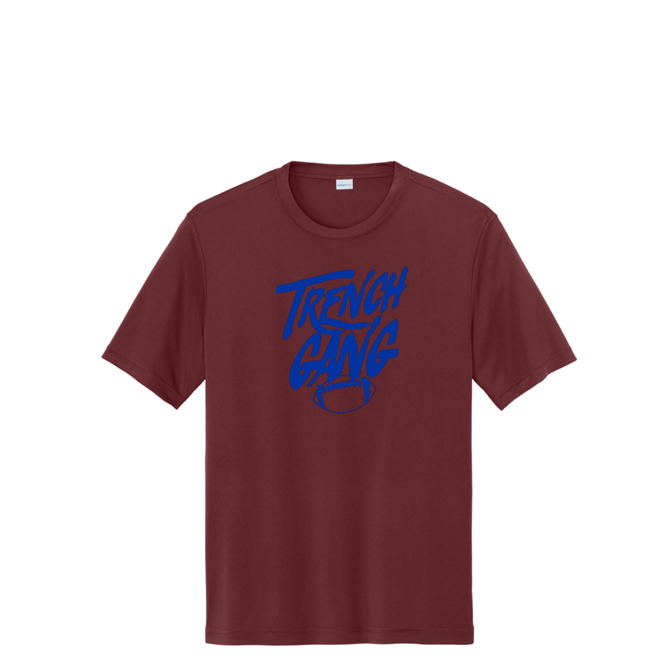 TRENCH GANG (Royal) - Youth Performance Tee