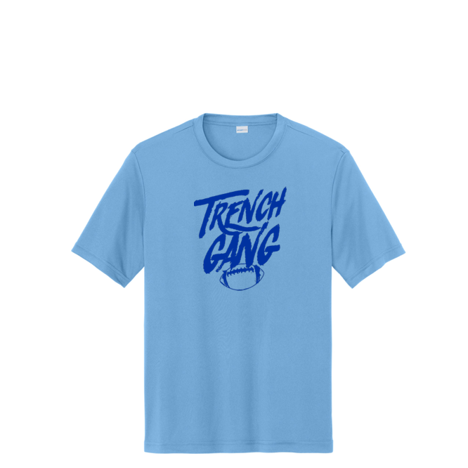 TRENCH GANG (Royal) - Youth Performance Tee