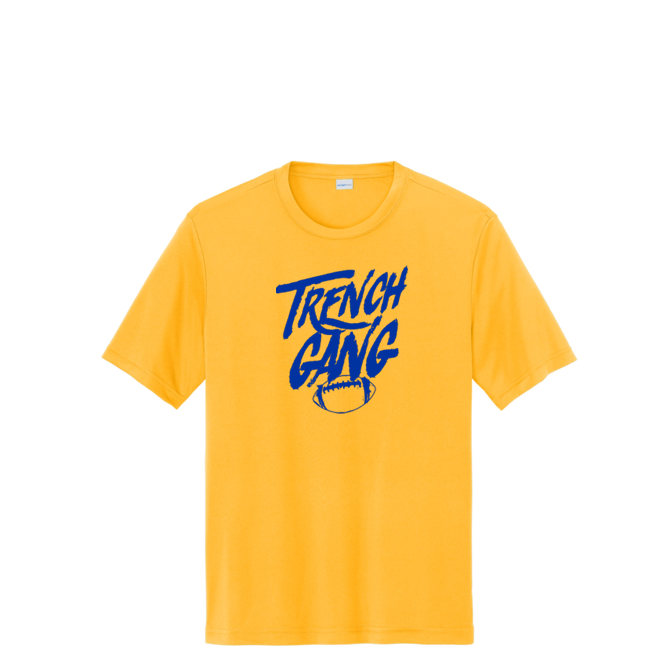 TRENCH GANG (Royal) - Youth Performance Tee