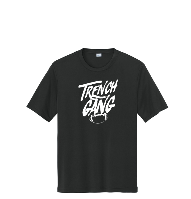TRENCH GANG (White) - Youth Performance Tee