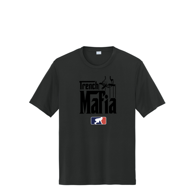 TRENCH MAFIA (Black) - Tall Performance Tee