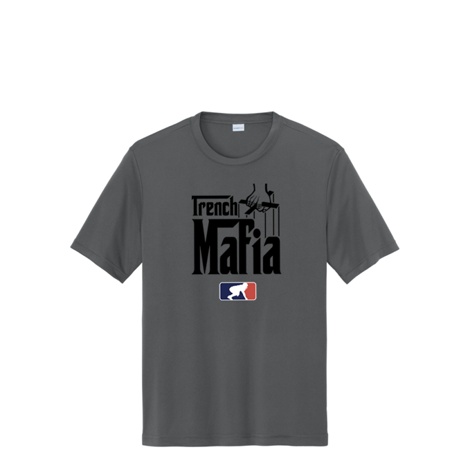 TRENCH MAFIA (Black) - Tall Performance Tee