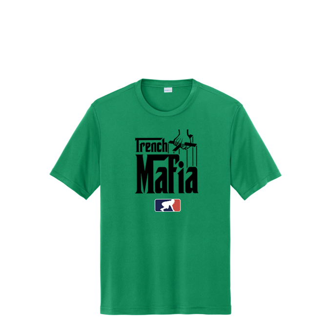 TRENCH MAFIA (Black) - Tall Performance Tee