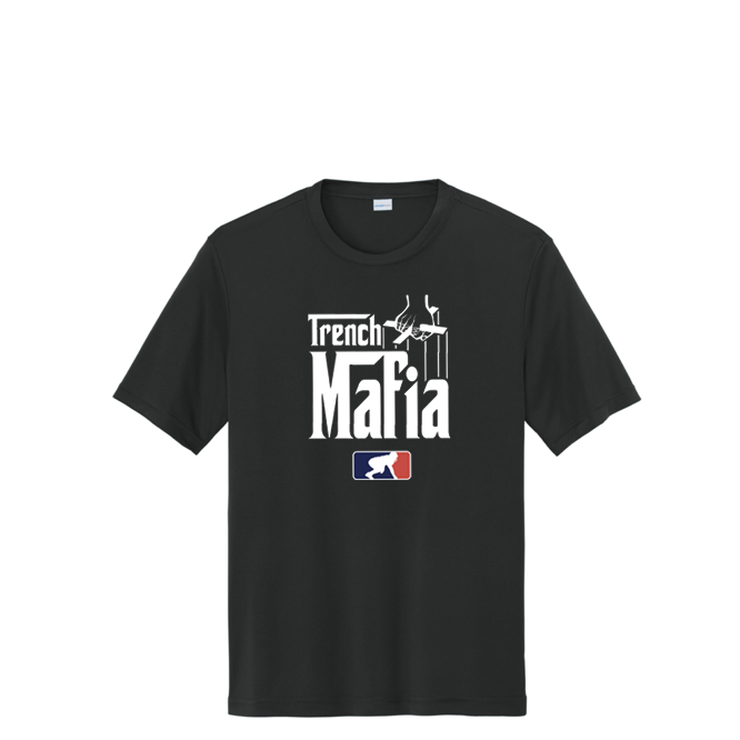 TRENCH MAFIA (Black) - Tall Performance Tee