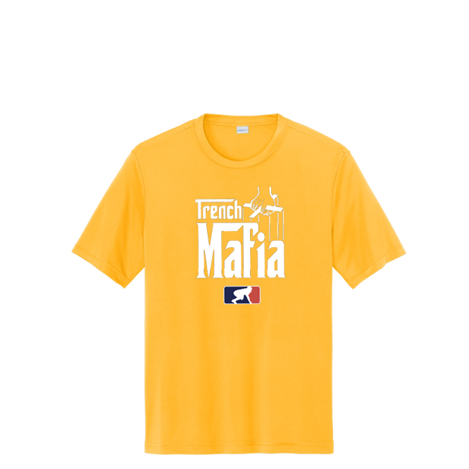 TRENCH MAFIA (White) - Tall Performance Tee