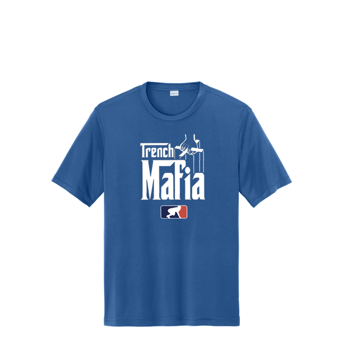 TRENCH MAFIA (White) - Tall Performance Tee