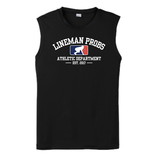 LINEMAN PROBLEMS ATHLETIC DEPARTMENT - Muscle T-Shirt