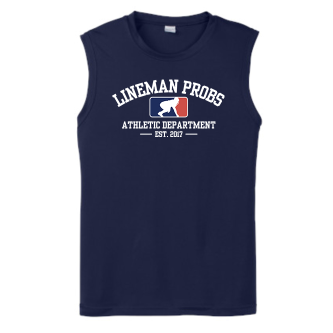 LINEMAN PROBLEMS ATHLETIC DEPARTMENT - Muscle T-Shirt