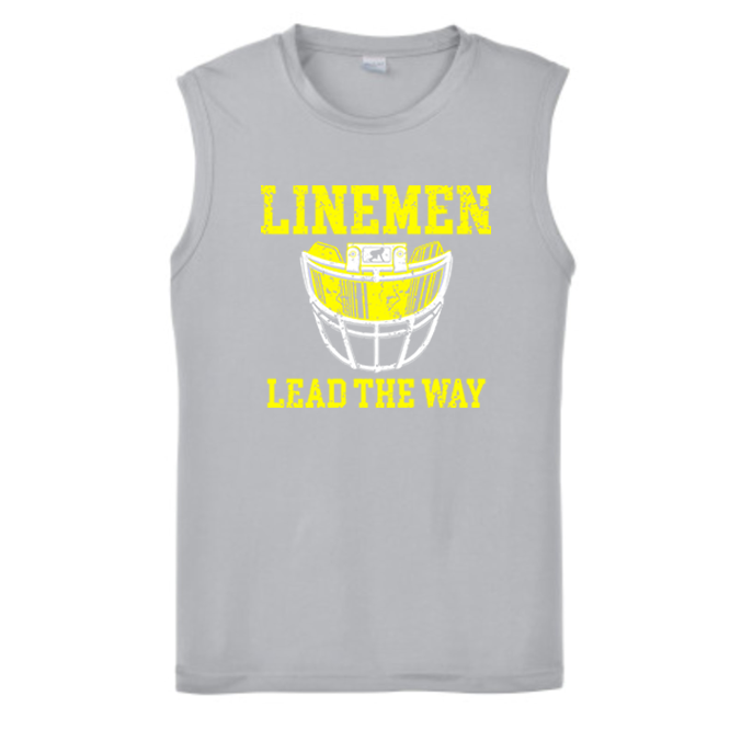 LINEMEN LEAD THE WAY (Yellow) - Muscle T-Shirt