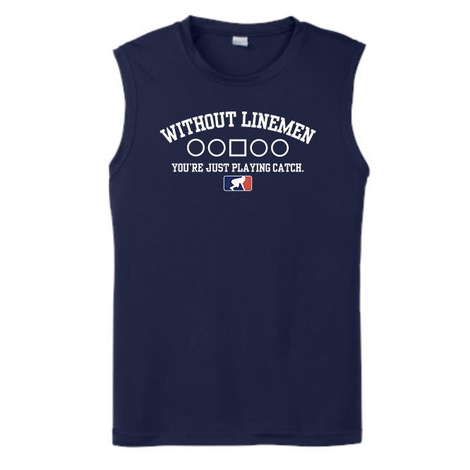 WITHOUT LINEMEN X - Muscle T-Shirt