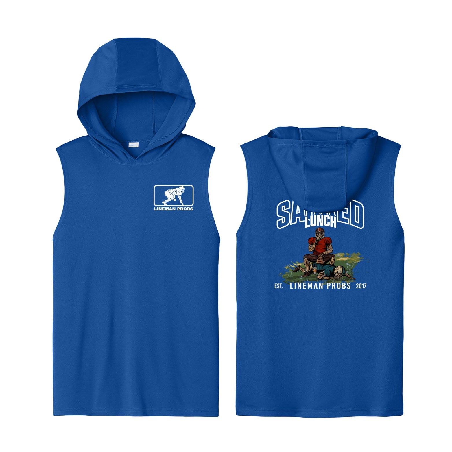 Sacked Lunch - Hooded Muscle Tee