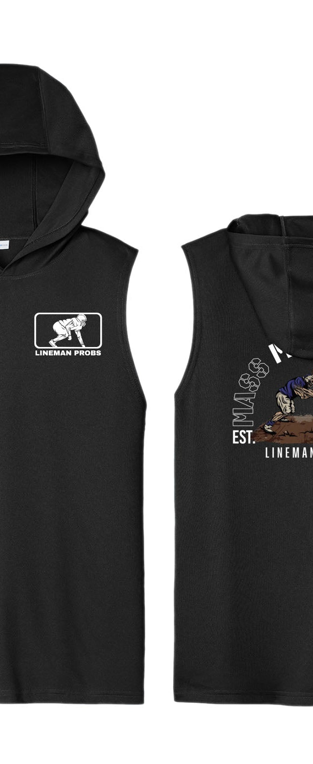 Mass Moves Mass - Hooded Muscle Tee