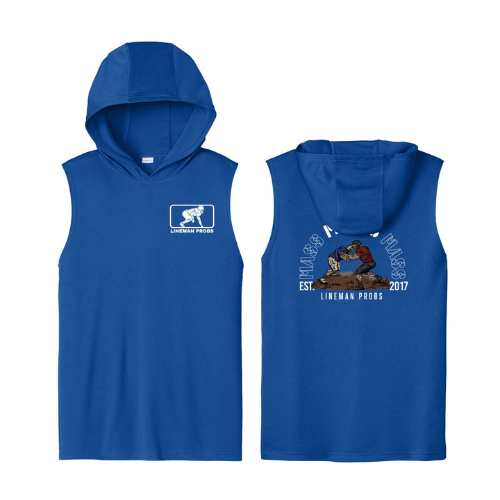 BIG BONED - MASS MOVES MASS - Hooded Muscle Tee