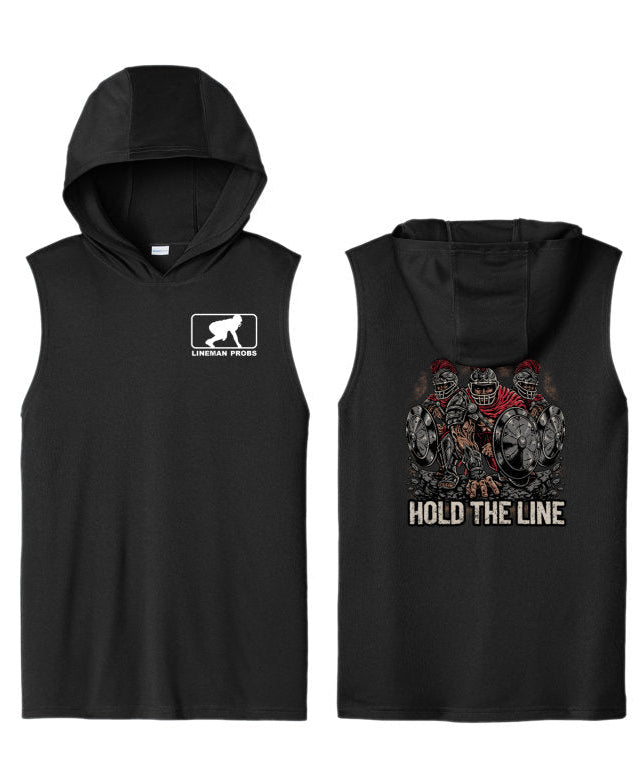 Warrior Spartan Hooded Muscle Tee — Silver
