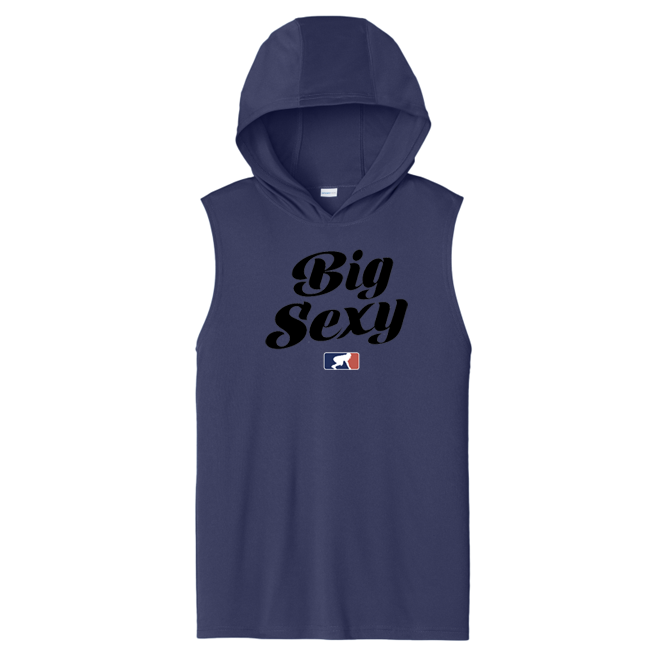 BIG SEXY (Black) - Hooded Muscle Tee