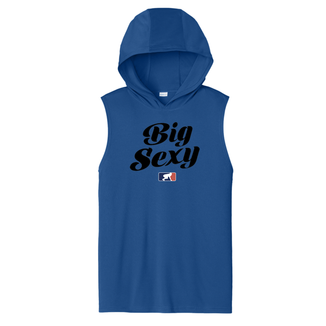 BIG SEXY (Black) - Hooded Muscle Tee