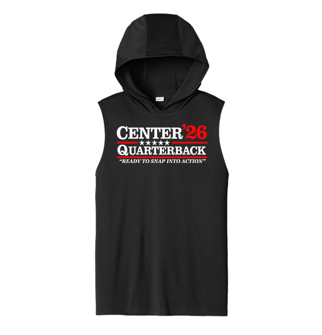 CENTER QB 26 - Hooded Muscle Tee