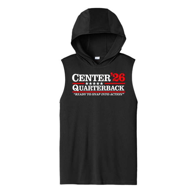 CENTER QB 26 - Hooded Muscle Tee