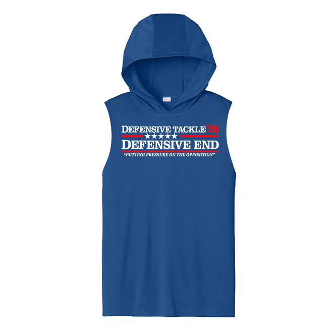 D TACKLE D END 26 - Hooded Muscle Tee