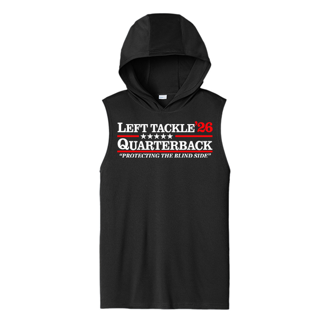 LEFT TACKLE QB 26 - Hooded Muscle Tee