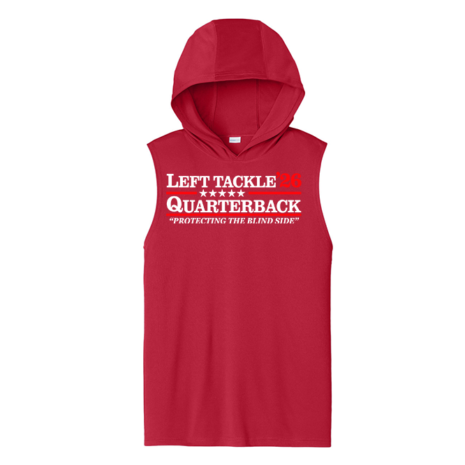 LEFT TACKLE QB 26 - Hooded Muscle Tee