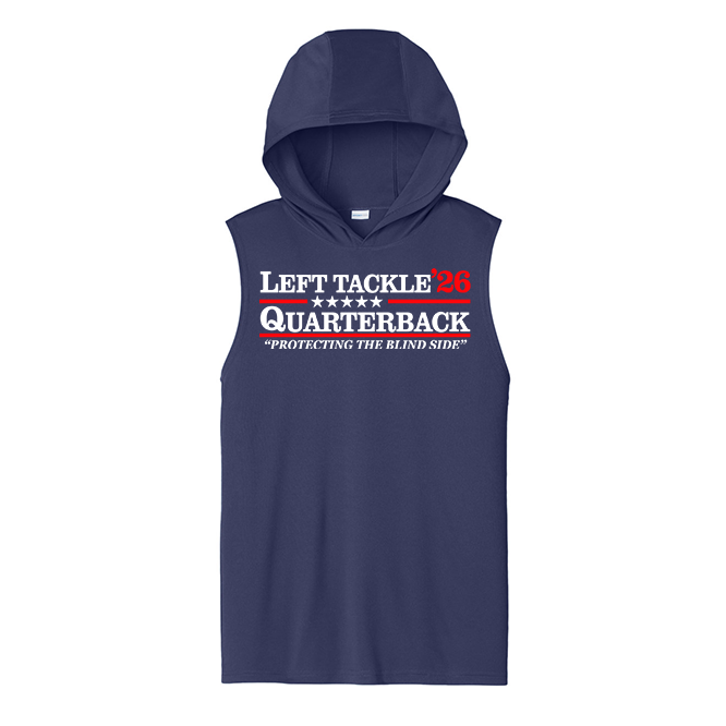 LEFT TACKLE QB 26 - Hooded Muscle Tee