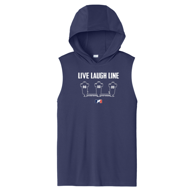 LIVE LAUGH LINE - Hooded Muscle Tee