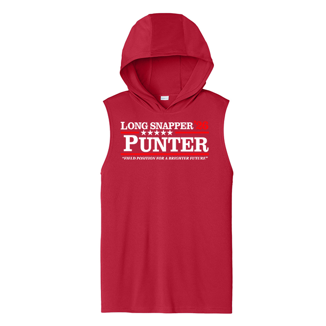 LONG SNAPPER PUNTER 26 - Hooded Muscle Tee