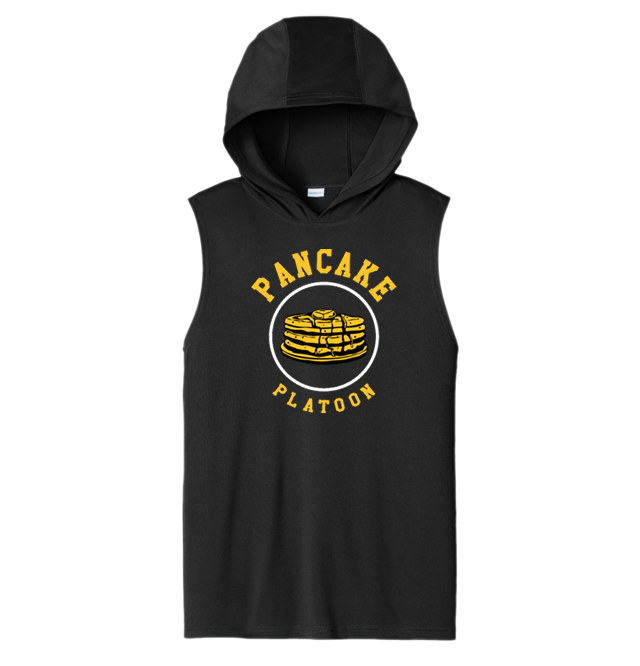 PANCAKE PLATOON - Hooded Muscle Tee