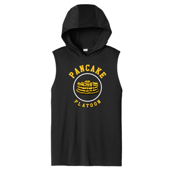 PANCAKE PLATOON - Hooded Muscle Tee