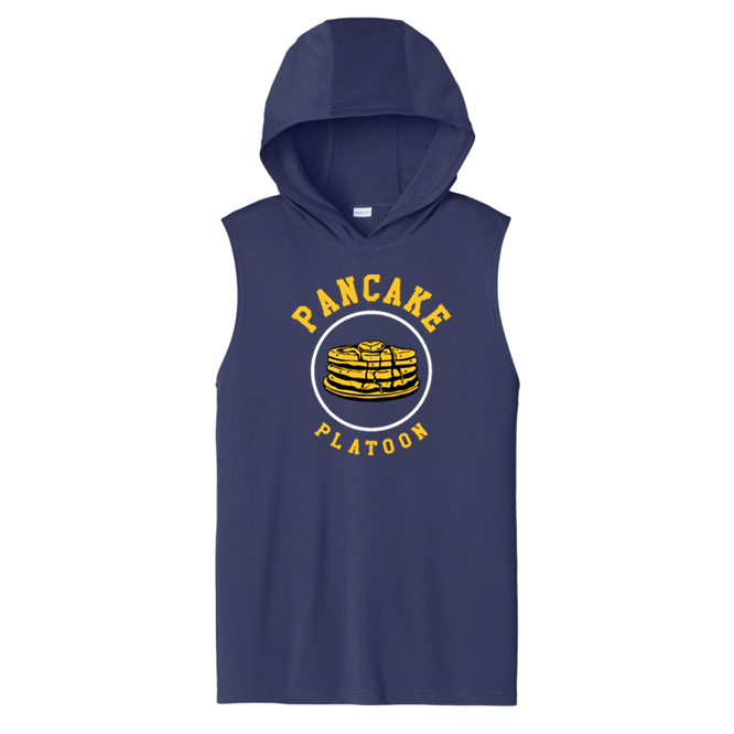 PANCAKE PLATOON - Hooded Muscle Tee