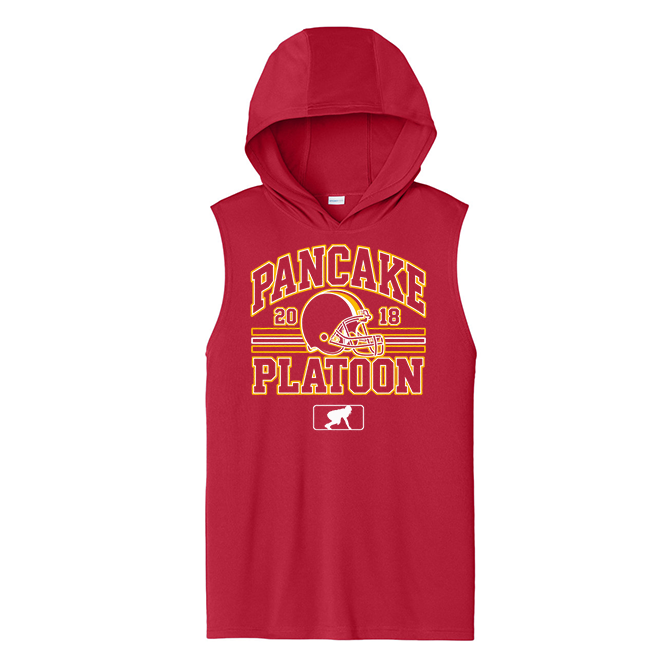 PANCAKE PLATOON (Retro) - Hooded Muscle Tee